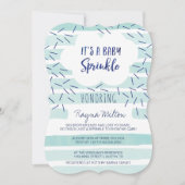 Blue Baby Sprinkle Invitations for a Baby Boy Kaart (Voorkant)