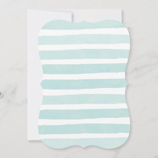 Blue Baby Sprinkle Invitations for a Baby Boy Kaart (Achterkant)