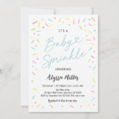 Blue Baby Sprinkle Kaart (Voorkant)