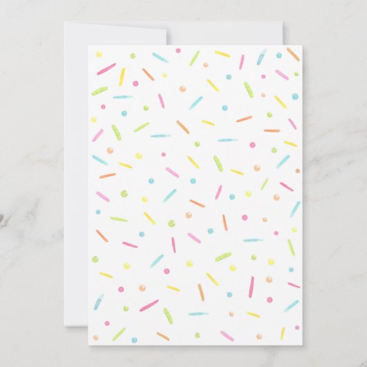 Blue Baby Sprinkle Kaart (Achterkant)