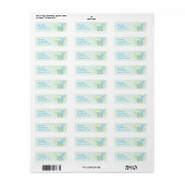 Blue Baby Stroller Label (Full Sheet)