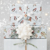 Blue Babys Eerste Kerstpyjama Inpakpapier Vel