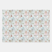 Blue Babys Eerste Kerstpyjama Inpakpapier Vel (Voorkant)