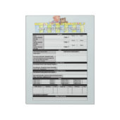 Blue Babysitters Journal-laptop Notitieblok (Linkerzijde)