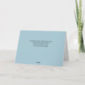 Blue Bachelor Button Blank Note Kaart (Achterkant)