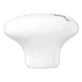 Blue Backed Butterfly Shadow Monogram Keramische Knop (Zijkant)