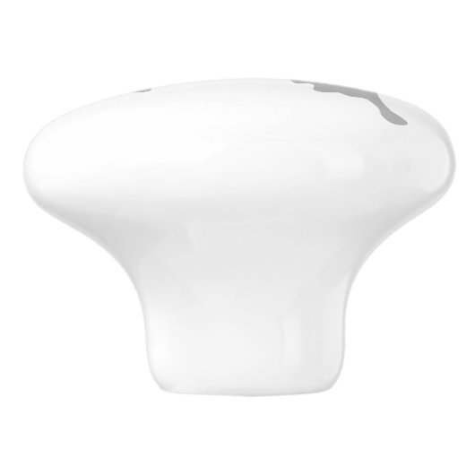 Blue Backed Butterfly Shadow Monogram Keramische Knop (Zijkant)