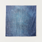 Blue background, denim jeans texture background. D Wandkleed (Voorkant (horizontaal))