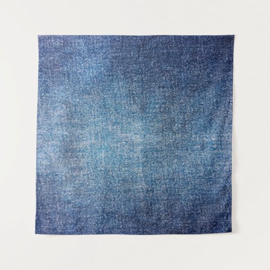 Blue background, denim jeans texture background. D Wandkleed (Voorkant)