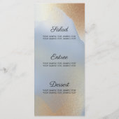 Blue Background Gold Texture Menu (Achterkant)