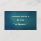 Blue Background Professional Artist Visitekaartje (Achterkant)