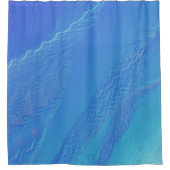 Blue Background Vanity Mirror Douchegordijn (Voorkant)