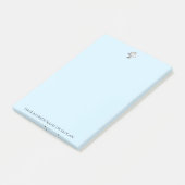 Blue Bakery Business Elegant Cake Custom Text Post-it® Notes (Schuin)