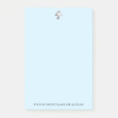 Blue Bakery Business Elegant Cake Custom Text Post-it® Notes (Voorkant)