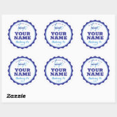 Blue Bakery Label Keuken Sticker (Vel)