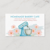 Blue Baking Utensils Bakery Baker Visitekaartje (Voorkant)