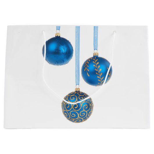 Blue Ball-kerstsierboeken - Grote cadeautas (Voorkant)