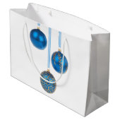 Blue Ball-kerstsierboeken - Grote cadeautas (Achterkant Gekanteld)