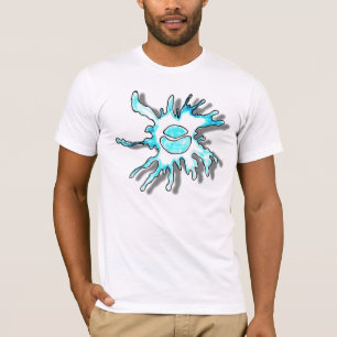 Blue Ball Water Splash T-shirt
