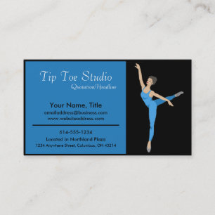 Blue Ballerina Dancer - Visitekaartjes
