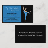 Blue Ballerina Dancer - Visitekaartjes (Voorkant / Achterkant)