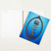 Blue Ballerina Stone Flower Notebook Planner (Display)