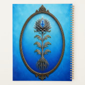 Blue Ballerina Stone Flower Notebook Planner (Achterkant)