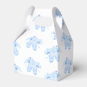 Blue Ballet Birthday Pointe Shoes Bedankdoosjes (Achterkant)