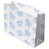 Blue Ballet Birthday Pointe Shoes Groot Cadeauzakje (Achterkant Gekanteld)