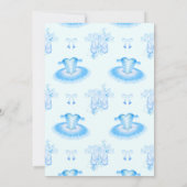 Blue Ballet Birthday Pointe Shoes Kaart (Achterkant)