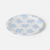 Blue Ballet Birthday Pointe Shoes Papieren Bordje (Gekanteld)