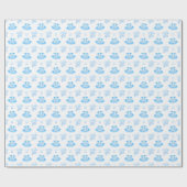 Blue Ballet Birthday Tutu & Pointe Shoes Cadeaupapier (Vlak)