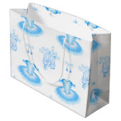 Blue Ballet Birthday Tutu & Pointe Shoes Groot Cadeauzakje (Achterkant Gekanteld)