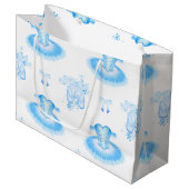Blue Ballet Birthday Tutu & Pointe Shoes Groot Cadeauzakje (Voorkant Gekanteld)