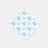 Blue Ballet Birthday Tutu & Pointe Shoes Servet (Hoek)