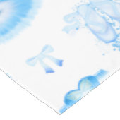 Blue Ballet Birthday Tutu & Pointe Shoes Tafelkleed (Gekanteld)