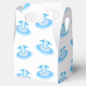 Blue Ballet Birthday Tutu Waterverf Bedankdoosjes (Geopend)