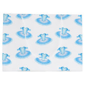 Blue Ballet Birthday Tutu Waterverf Groot Cadeauzakje (Achterkant)