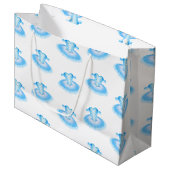 Blue Ballet Birthday Tutu Waterverf Groot Cadeauzakje (Voorkant Gekanteld)