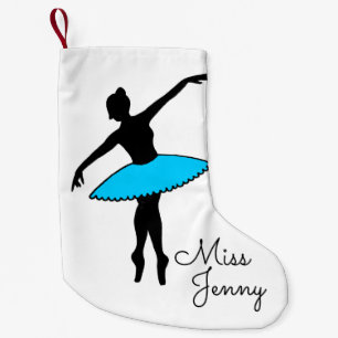Blue Ballet Dance Teacher Gift Ballerina Tutu Kleine Kerstsok