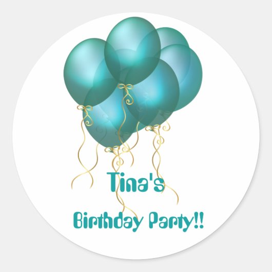 Blue Ballon Stickers (Voorkant)