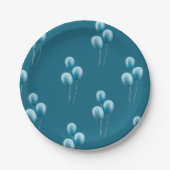 Blue Ballons patronen Papier Bord (Voorkant)