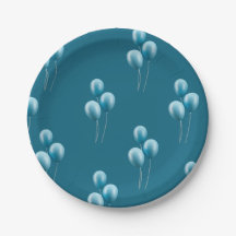 Blue Ballons patronen Papier Bord