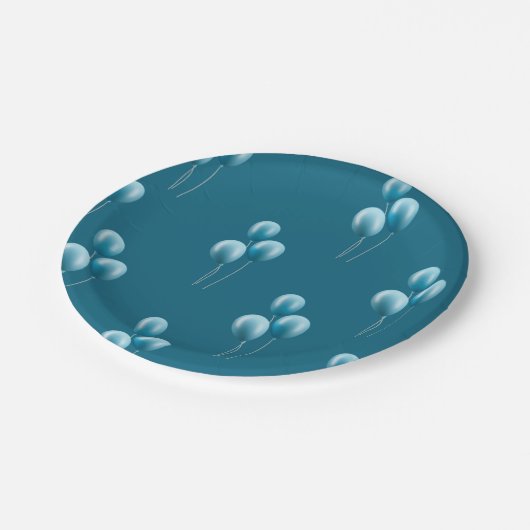 Blue Ballons patronen Papier Bord (Gekanteld)