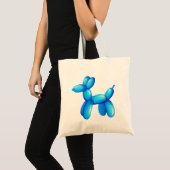Blue Balloon Animal Dog Canvas tas (Voorkant (product))