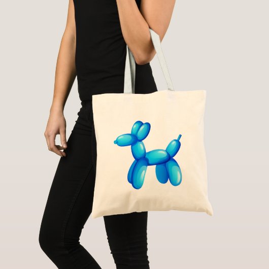 Blue Balloon Animal Dog Canvas tas (Voorkant (product))