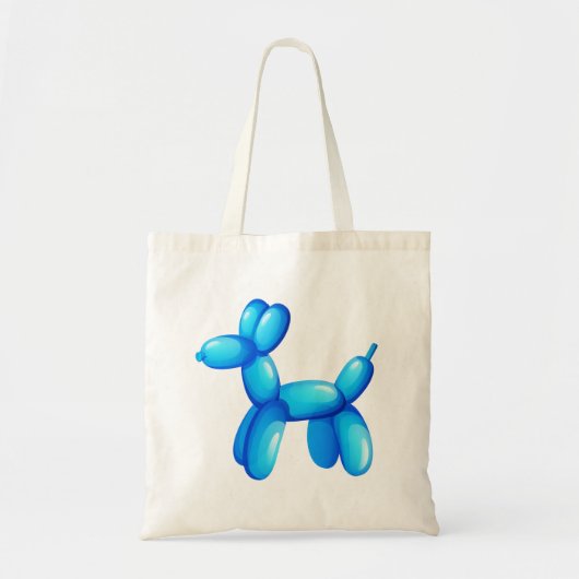 Blue Balloon Animal Dog Canvas tas (Voorkant)