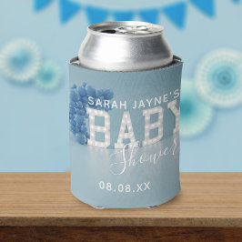 Blue Balloon Arch Baby shower Favor Koelbox Blikjeskoeler