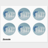 Blue Balloon Arch Boys Baby shower Sticker (Vel)