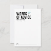 Blue Balloon Baby shower Mammie Advice Kaart (Voorkant)